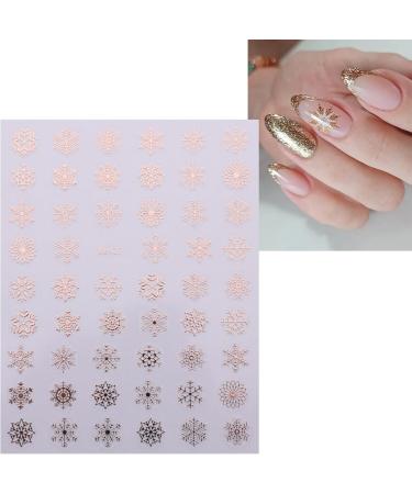 JMEOWIO 10 Sheets Christmas Snowflake Nail Art Stickers Decals Self-Adhesive Winter Holiday Nail Supplies Nail Art Design Decoration Accessories - Buy Online on GoSupps.com