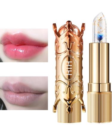  Jildouf Flower Jelly Color-Changing Lipstick | Long-Lasting Nourishing Glossy Lip Balm | Nourishing Color-Changing Temperature Gelatin Lip Balm Lipstick - Buy Online on GoSupps.com