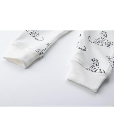 Owlivia Organic Cotton Baby Sleep N Play Romper - Leopard Print, 0-24 Months - Buy Online on GoSupps.com