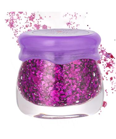 Teksome Face and body gel 6 mermaid glitters | Sparkling holographic gel sweat-resistant for nails lips face hair