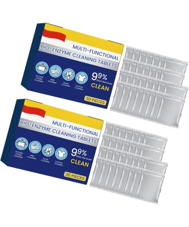 Bio-Enzyme Cleaning Tablets Remove Yellowing Leaving Fragrances Laundry Effervescent Tablets Filter Household Home Laundry Effervescent Tablets 2 Boxes - Buy Online on GoSupps.com