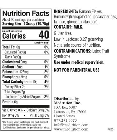 Banatrol Natural Anti-Diarrheal with Prebiotics - Relief for IBS & Diarrhea - 90 Servings (Banana) - Buy Online on GoSupps.com