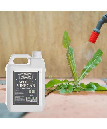 Pure Source Nutrition Eco White Vinegar Cleaning Unscented 5 Litres - All Natural Multi-Purpose Cleaner Limescale Remover Laundry Softener & More - 100% Vegan & Cruelty Free - Buy Online on GoSupps.com