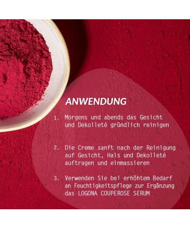 Organic Couperose Care Cream by Logona Naturkosmetik for Couperose Prone Skin with the Active Ingredient Silidine from Red Alga Soothing and Intensively Nourishing Face Care Natural and Vegan 30 ml medi Couperose Care Cream - Buy Online on GoSupps.com