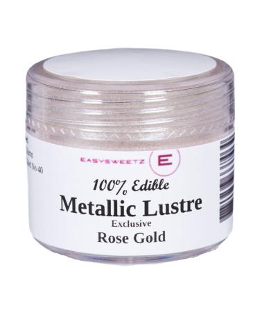 EasySweetz 100% Edible Metallic Lustre Dust (7g) (Exclusive Rose Gold)
