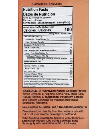 Liquacel Liquid Protein Sugar Free Peach Mango 1 X 32oz Bottle - PACK OF 2 - Buy Online on GoSupps.com