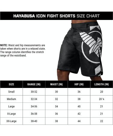 Hayabusa Men's Icon Fight Shorts - Medium Black/Yellow - Buy Online on GoSupps.com
