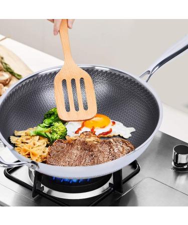 DELURA Stainless Steel Breakfast Pan Cooking Tools Kitchen Supplies Frying Baking Pan Cooking Pot Kitchen Utensils Cookware 32cm - Buy Online on GoSupps.com