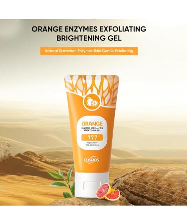 Orange Gel 50G - Deep Exfoliating Cleanser For Face And Body | Organic Compitible Body Exfoliating Gel For Dead Skin And Glow Removal - Buy Online on GoSupps.com