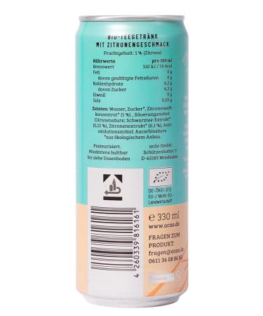 Possibilitea Bio Iced Citric - Organic Lemon Iced Tea (12x330ml Cans) | Vegan & Climate Neutral | Refreshing Cold Beverage - Buy Online on GoSupps.com