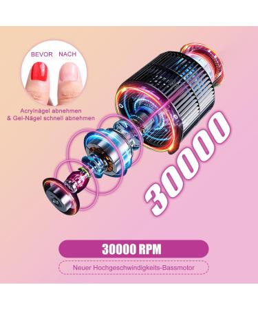 Folai Professional Electric Nail Cutter - 30 000 RPM Adjustable Nail File for Gel & Acrylic Nails - Ideal for Hobbyists - International Shipping Available - Buy Online on GoSupps.com