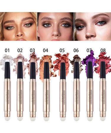 Glitter Metallic Eyeshadow Stick Dual-Ended Highlighting Pen (#05) - Cruelty-Free & High Pigmented for Sensitive Eyes - Buy Online on GoSupps.com