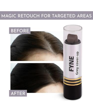 FYNE Root Touch Up Cover Stick - Pack of 4 - Instant Light Brown Grey Hair Cover Up - Magic Retouch Temporary Hair Colour for Men & Women Light Brown stick 4 - Buy Online on GoSupps.com