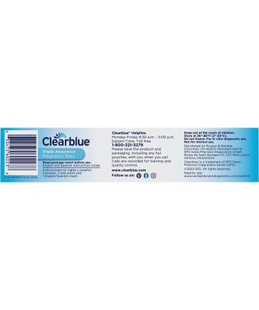 Clearblue Triple Assurance Pregnancy Test Kit - 3 Home Pregnancy Tests in 1 - 3 Ct - Buy Online on GoSupps.com
