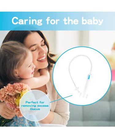 Baby Nasal Aspirator - Gentle Infant Nose Sucker for Newborns with 24 Filters - Fast, Reusable Mucus Aspirator and Nose Cleaner - Buy Online on GoSupps.com