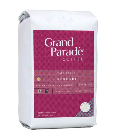 Grand Parade Coffee, 3 Lbs Unroasted Green Coffee Beans - Burundi Kayanza - Women Produced Single Origin - Specialty Arabica - Fair Trade - Fresh Crop - Buy Online on GoSupps.com
