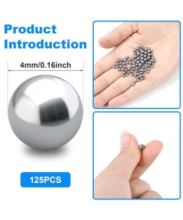 PAGOW 125PCS Paint Mixing Balls - 4mm Stainless Steel Bearing Balls for Nail Polish - Durable & Rust-Resistant - Buy Online on GoSupps.com