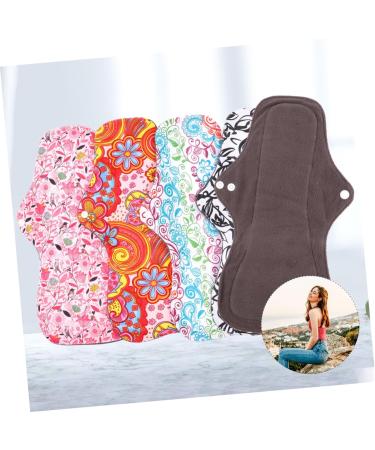 Buy Solustrie 8 pc Washable Menstruation Pads - Charcoal Bamboo Cloth Comfortable & Eco-Friendly - Various Colors | International Shipping - Buy Online on GoSupps.com