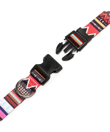 Mercano Dog Halison Collar - Soft Nylon Comfort & Durable Pattern for Small/Medium Dogs & Puppies (L Trunk Pink) - Buy Online on GoSupps.com