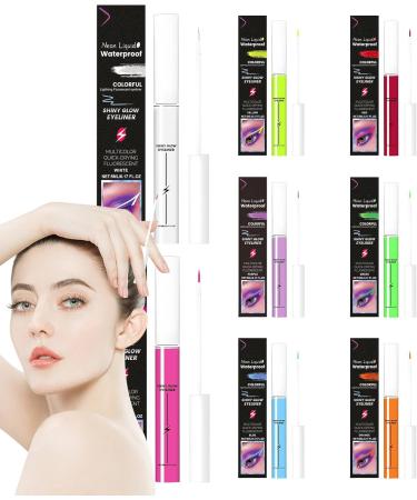 Ghjkldha Colorful Eyeliner Set Waterproof Eyeliner Pens Smudge Resistant Eye Makeup Multicolor Eyeliner Set Set of 8 Fluorescent Neon Makeup Pens for Women Eye and Lip Liner - Buy Online on GoSupps.com