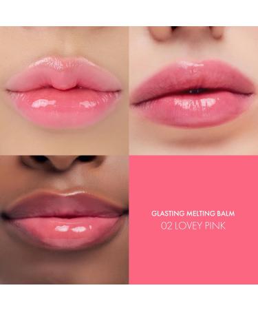 Glasting Melting Balm - High-Shine Hydrating Tinted Lip Balm - Buildable Gloss & Vegan Formula - Korean Glossy Lip Balm with Shea Butter 0.12 oz (#02 Lovey Pink) - Buy Online on GoSupps.com