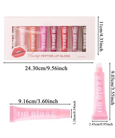  Tewzafiya Fruit-flavored lip gloss set flavored lip gloss set for girls - 8X Fruit-flavored jelly-tinted butter lip oil lip gloss - Buy Online on GoSupps.com