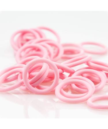 Adapter for pacifier & chain | Silicone O-ring | baby pink | 5 pieces