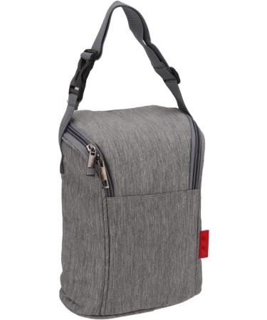 Insulated Breastmilk Cooler Bag for Baby Bottles | Waterproof Nylon Storage | Grey - Buy Online on GoSupps.com