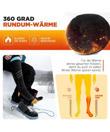 Buy Tanstc Merino Professional Ski Socks - Anti-Bubble Warm Thick Thermosocks for Men & Women | Cold Weather Compression Socks | Breathable & Fast-Drying - 2 Pair (43-46 Black) - Buy Online on GoSupps.com