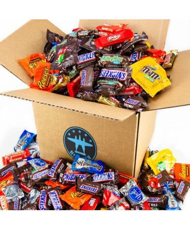8.0lb Bulk Individually Wrapped Fun Size Chocolate Candy for Halloween and Snacking - Perfect for Office, Home, After-School, and Parties - Buy Online on GoSupps.com