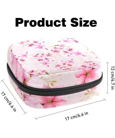 Muooum Menstrual Artery Bag - Pink Cherry Blossom Zipper Pouch for Tampons & Women s Essentials - Buy Online on GoSupps.com