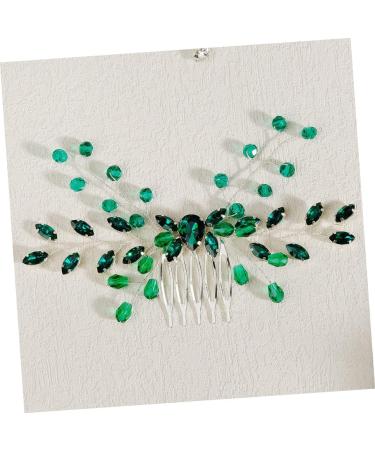 Angoily Rhinestone for Hair Rhinestone Hair Comb Green Hair Accessories Hair Gems for Women Hair Rhinestones Bride Hair Accessory Wedding Tiara Crystal Decorate Beautiful Women's - Buy Online on GoSupps.com
