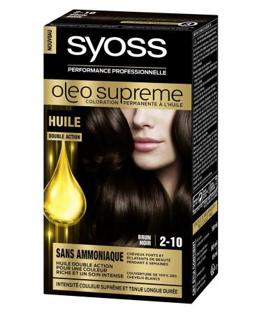Syoss Ol o Supreme Permanent Hair Colour 2-10 Brown / Black