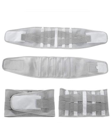 Anggrek Lumbar Support Belt - Adjustable Compression Waist Support for Men & Women | Breathable Lordosis Pain Relief (Gray L) - Buy Online on GoSupps.com