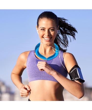 Wearable Cooling Wrap | Reusable Neck Coolers for Hot Weather | Wearable Cold Gel Ice Pack Cooling Neck Wraps Tube Below 18 for Sports Gym Cycling Running Hiking Pochy Three Generations Blue - Buy Online on GoSupps.com