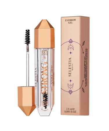 Clear Eyebrow Gel Strong As You Are - Long-Lasting Brow Gel for Styling and Sculpting - Shaping and Defining Effect - 0.095 Fl Oz