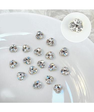 FEIlei 10Pcs Flatback Glass Nails Rhinestones Nail Art Decoration Manicure Accessory - Buy Online on GoSupps.com