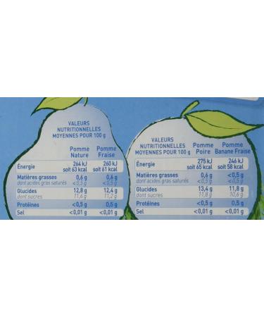 Pom'Potes Fruit Specialties Without Added Sugar Apple Apple Pear Apple Strawberry Apple Banana Strawberry 40 x 90g - Buy Online on GoSupps.com