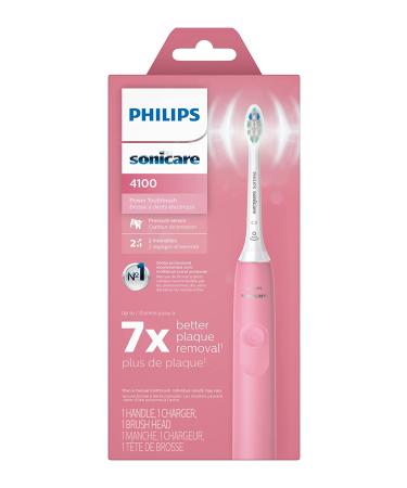 Philips Sonicare 4100 Power Toothbrush - Rechargeable Electric Toothbrush with Pressure Sensor - Deep Pink HX3681/26 - Buy Online on GoSupps.com