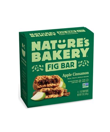 Nature's Bakery Stone Ground Whole Wheat Apple Cinnamon Fig Bars, 6 ct