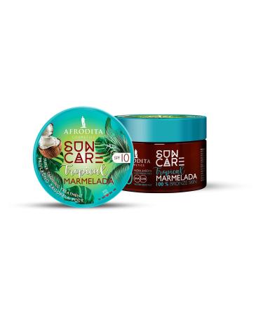 Afrodita Cosmetics Sun Care Browning Accelerator Jam | Fast Intensive Tan | 100% Bronze Skin | Rich Oily Cream | Tropical SPF 10 - Buy Online on GoSupps.com