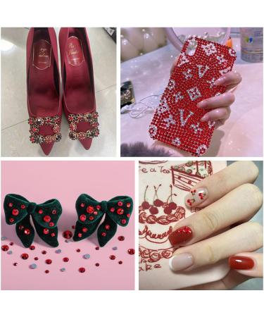BEADSLAND 1440 Pieces Red Flat Back Rhinestones - Nail Crystals for Stunning Nails | SS10 (2.7-2.8mm) - Buy Online on GoSupps.com