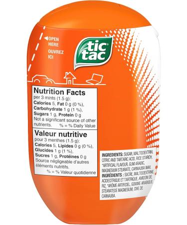 TIC TAC Mints Orange Mint Candy 98g Bottle Packs 4 Count Bulk Candy Mints 12 Boxes 6.371 Kilograms - Buy Online on GoSupps.com