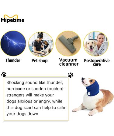 Dog Scarf & Earmuffs - Cozy Neck & Ear Warmer for Comfort | Calming Dog Hoodies in Blue - International Shipping - Buy Online on GoSupps.com