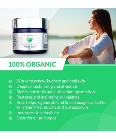 Chandanni Organic Face Grace Natural Face Moisturizer Treats Acne Prone Skin Intense Hydration Skin Rejuvenation with Sesame & Almond Oil for all Skin Types & Ages - Buy Online on GoSupps.com