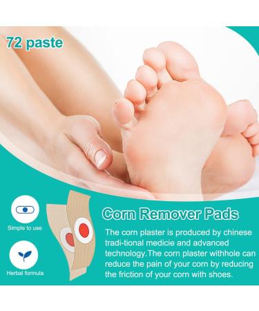 72 Corn Remover Pads - Effective Treatment for Stubborn Chicken Eyes & Corns - International Shipping - Buy Online on GoSupps.com