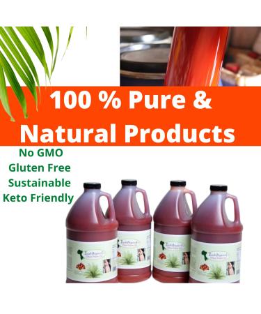 Juka's Organic Co. Red Palm Oil - 100% Organic, Authentic, Sustainable & All-Natural From Africa - 67.6 Fl OZ - Buy Online on GoSupps.com