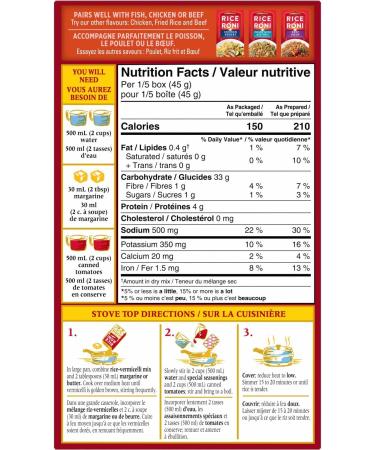 Rice-A-Roni Spanish Rice & Vermicelli Mix with Spanish Seasonings Multi-Pack 213g (Pack of 12) Spanish 17.75 g (Pack of 12) - Buy Online on GoSupps.com