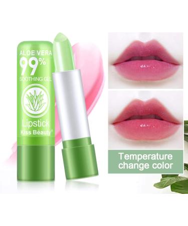 Moisture Lip Balm - Aloe Vera Lipsticks Moisturizing Color Changing Lipstick Long Lasting Nutritious Lip Balm Lips Hydrating Lip Gloss - Buy Online on GoSupps.com