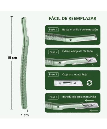 Shop Amakandu Facial Razor - Unisex Eyebrow & Face Hair Removal Tool | Plastic-Free Dermaplaning - Buy Online on GoSupps.com